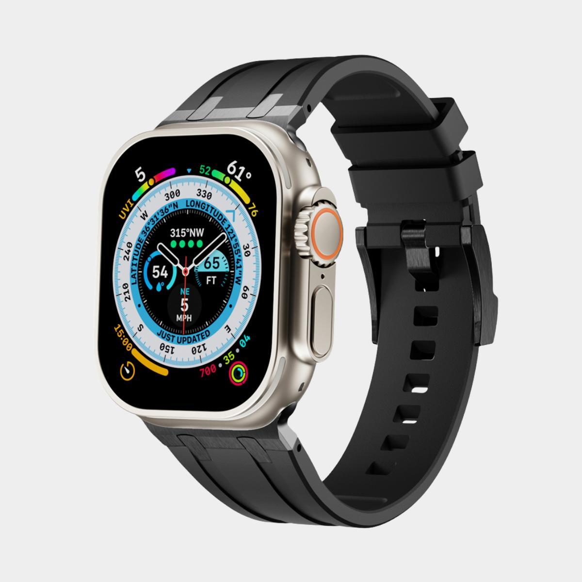 New XAP Metal Head Silicone Band For Apple Watch