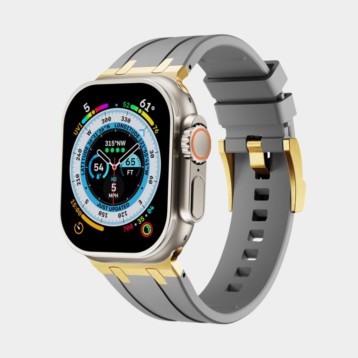 New XAP Metal Head Silicone Band For Apple Watch