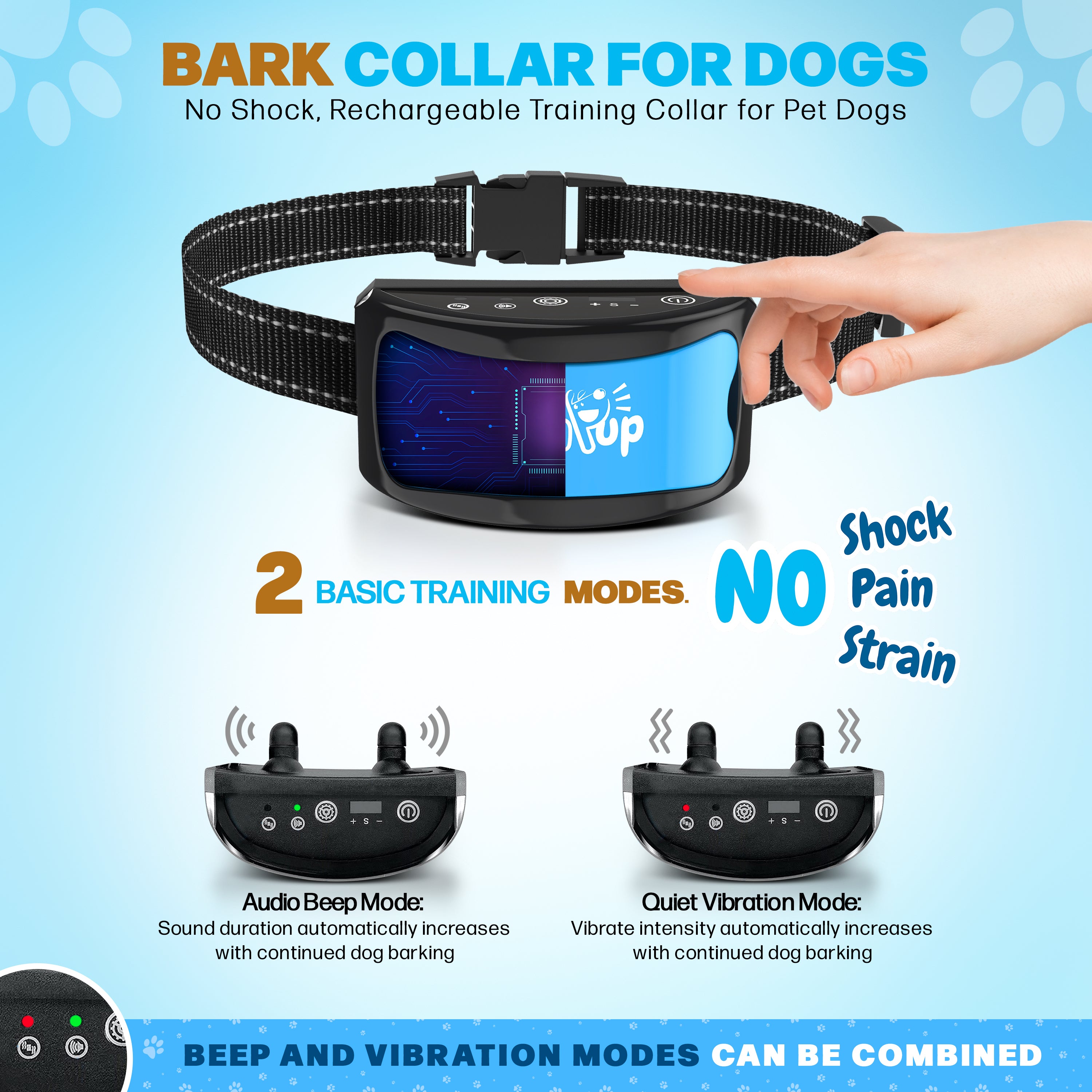 No Pain Bark Correction Collar