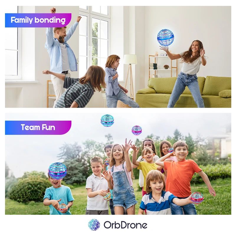 OrbDrone - Early Christmas Sale 50% OFF - Flying Orb Pro Spinner Mini Drone