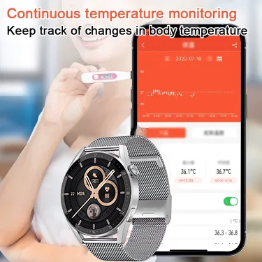 Painless Blood Sugar Health Monitoring Smart Bluetooth Talking Watch