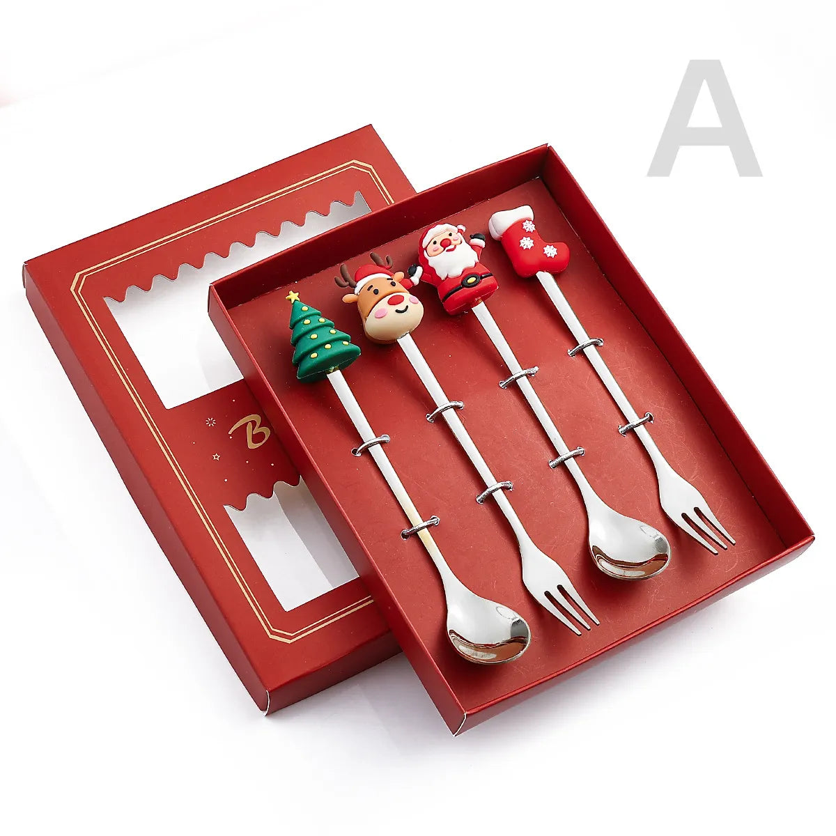 Perfect Christmas Gift Set: Holiday Dessert Utensils Set