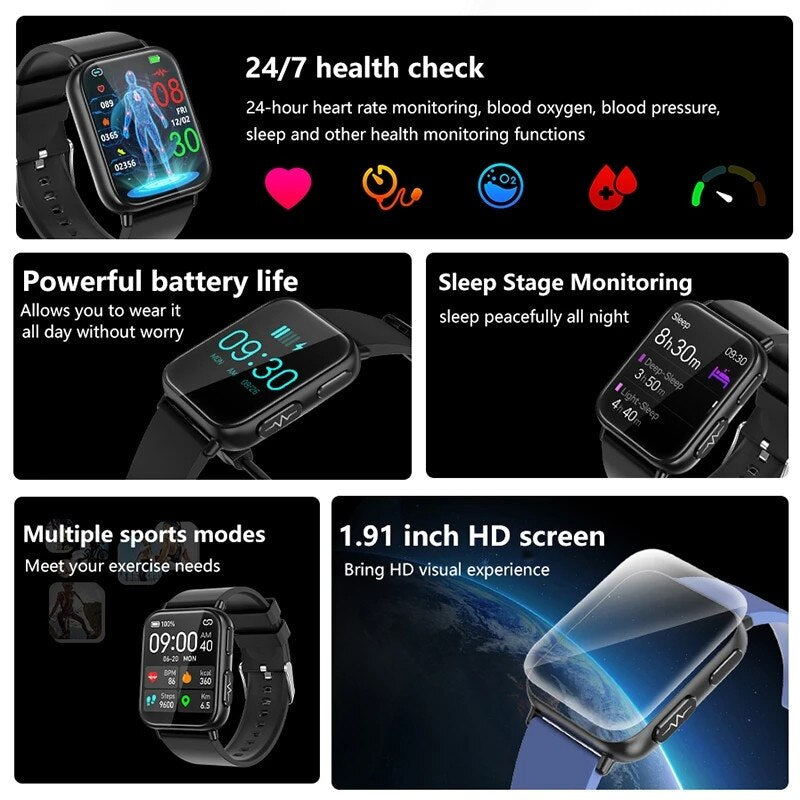 QUANTYVO CARE Plus 2 - Non-Invasive Blood Glucose Monitoring Smartwatch