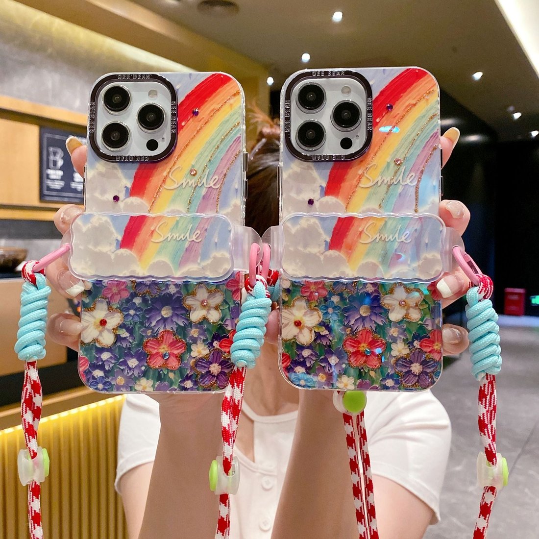 Rainbow Artistic Phone Case for iPhone 15promax