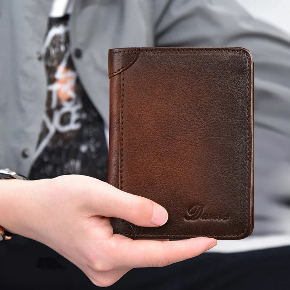 RFID Genuine Leather Wallet for Men