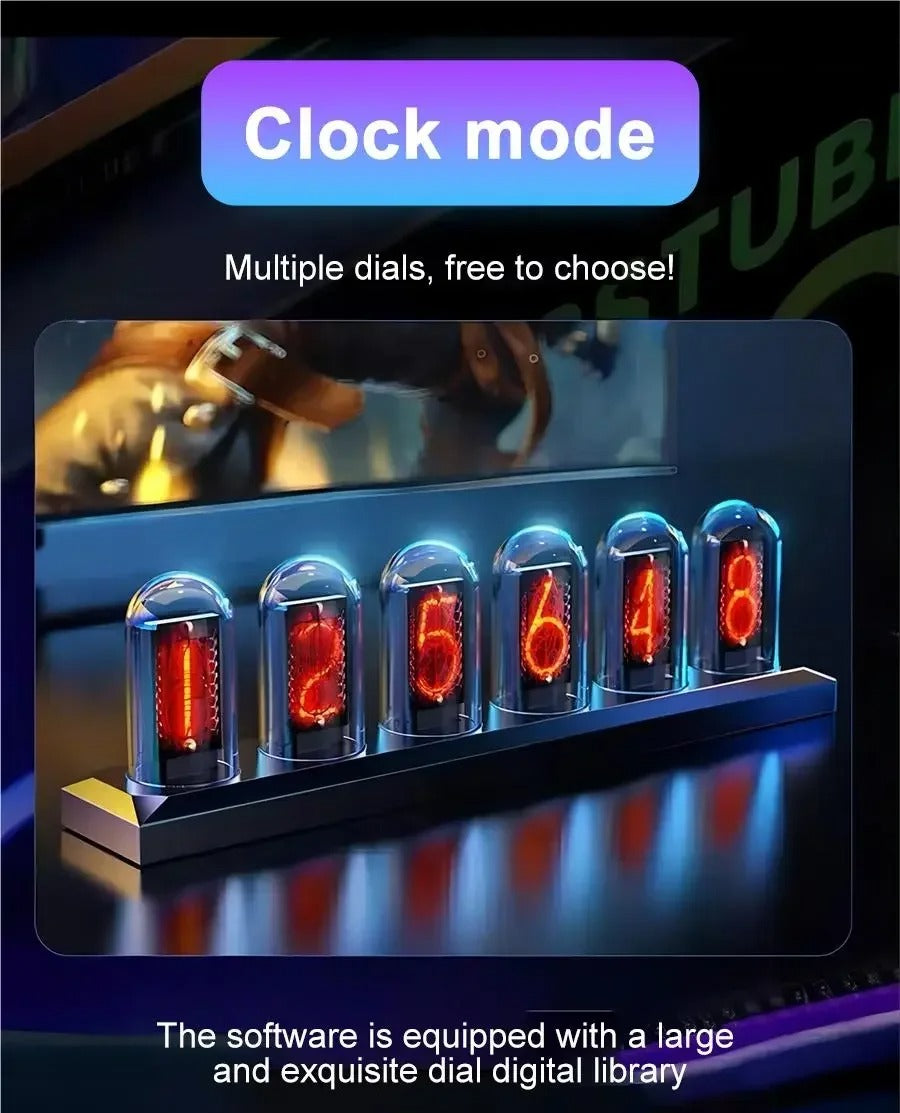 RGB Glow Tube Clock