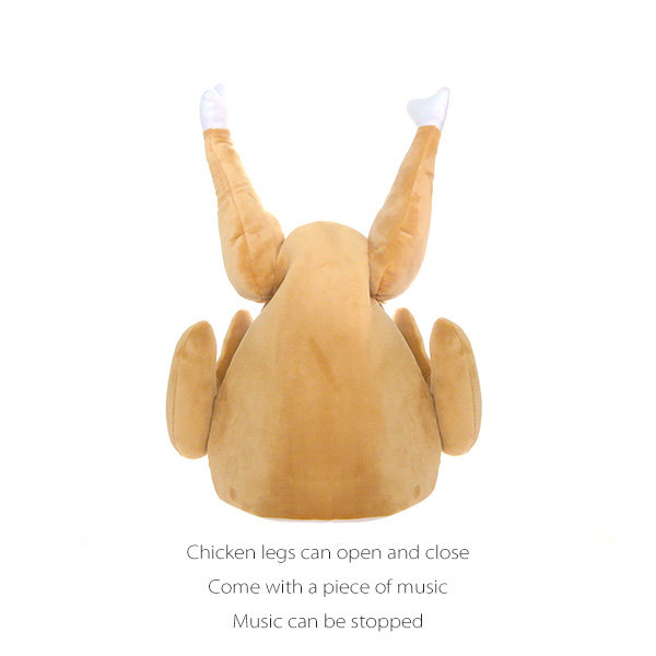 Roast Chicken Hat - Quirky Gift - Moveable Leg