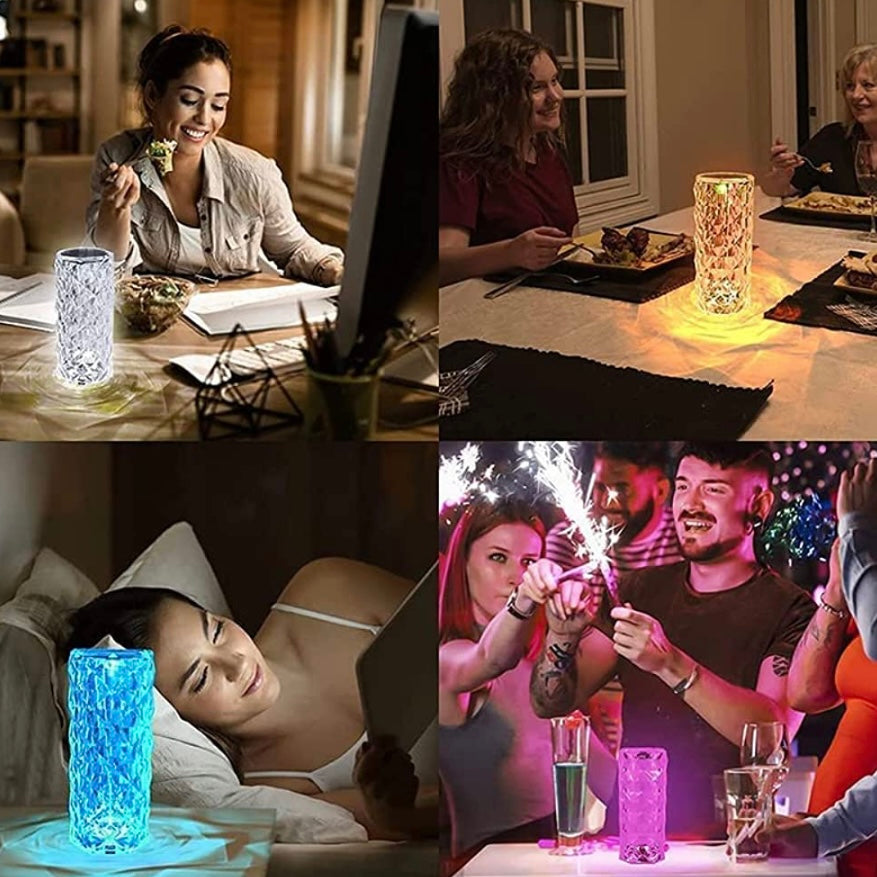 RoseLight LED Table Lamp (Touch Control + Rechargeable)