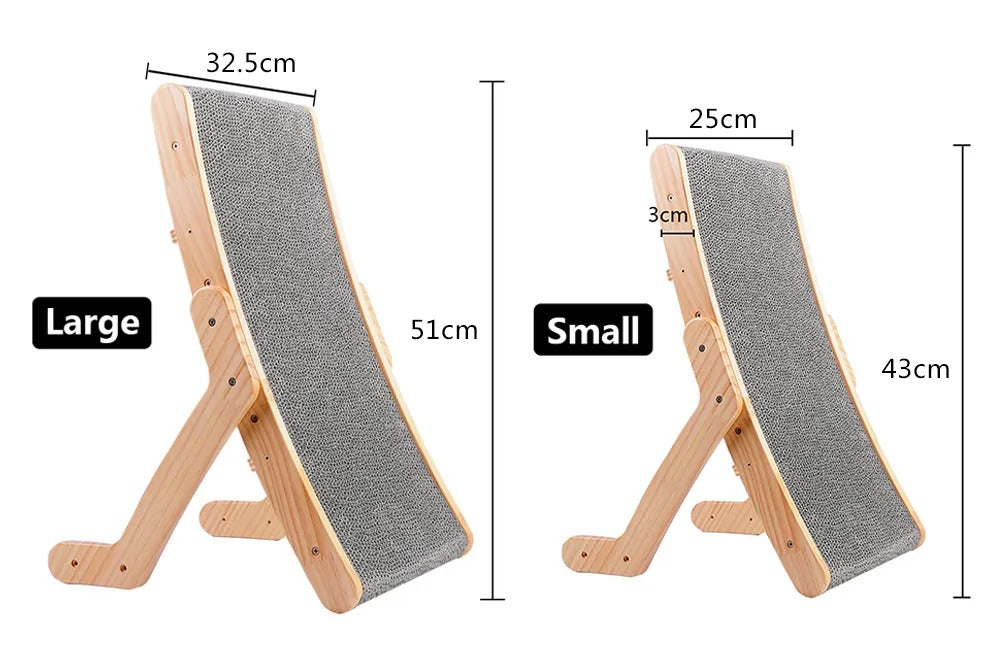 ScratchSlope - Solid Wood Framed Cat Scratcher