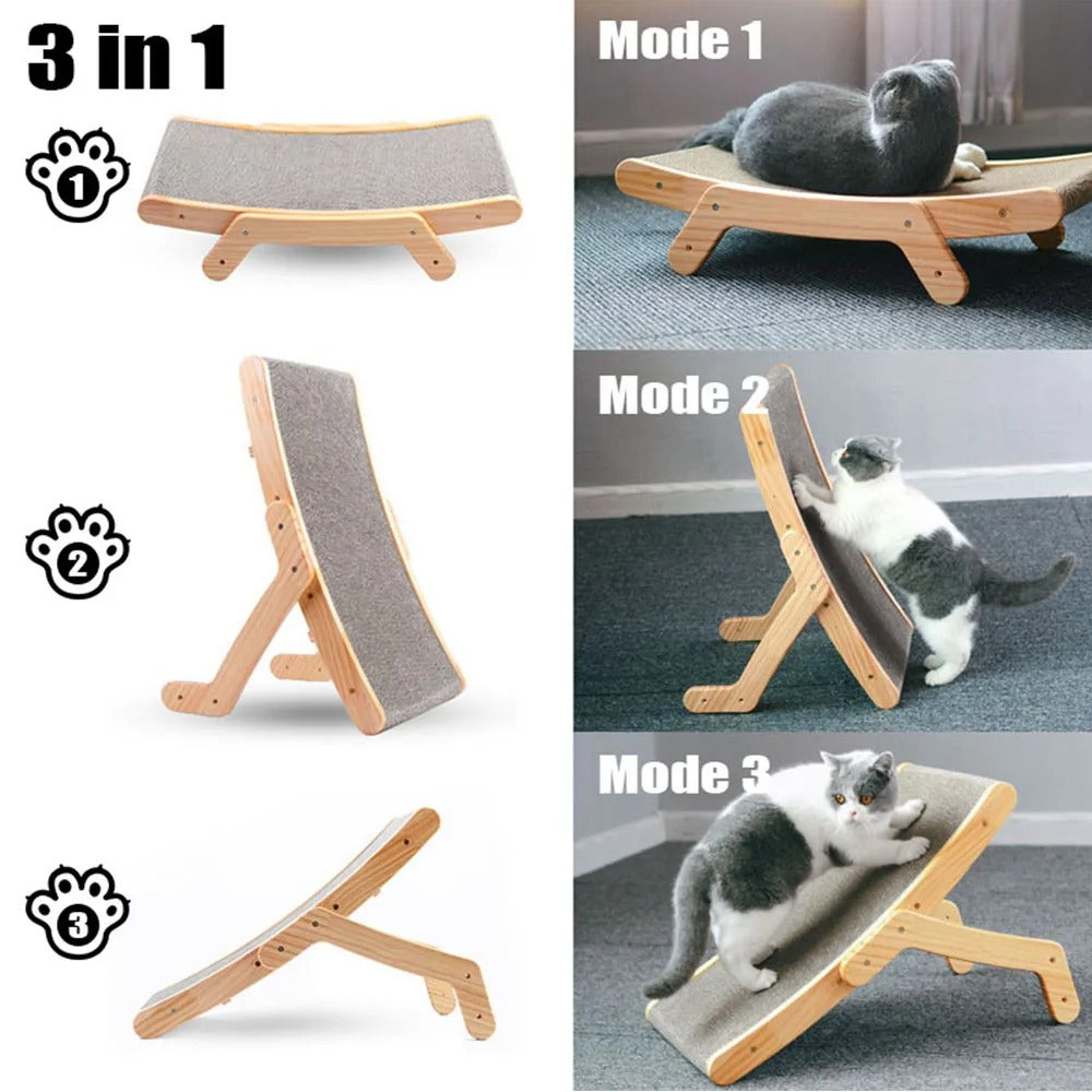 ScratchSlope - Solid Wood Framed Cat Scratcher