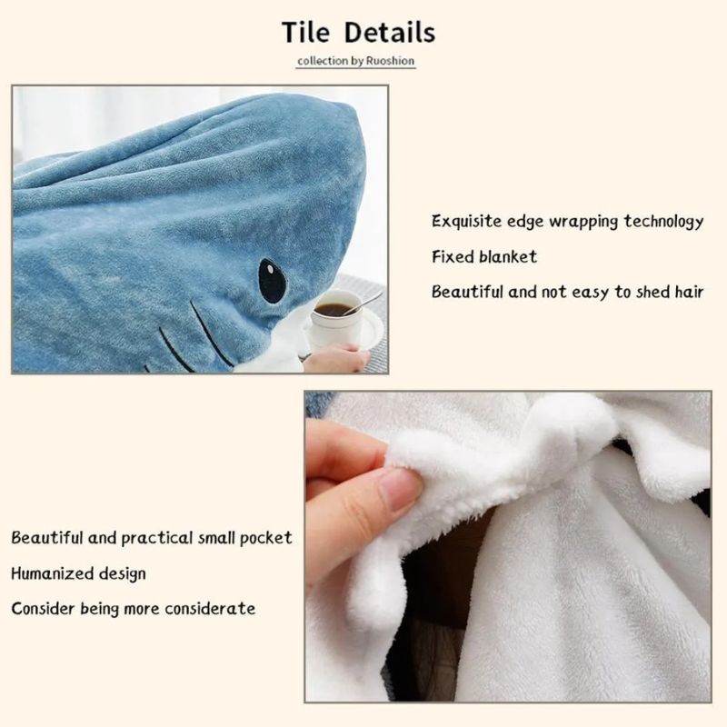 SharkieHug Cozy Snuggle Blanket