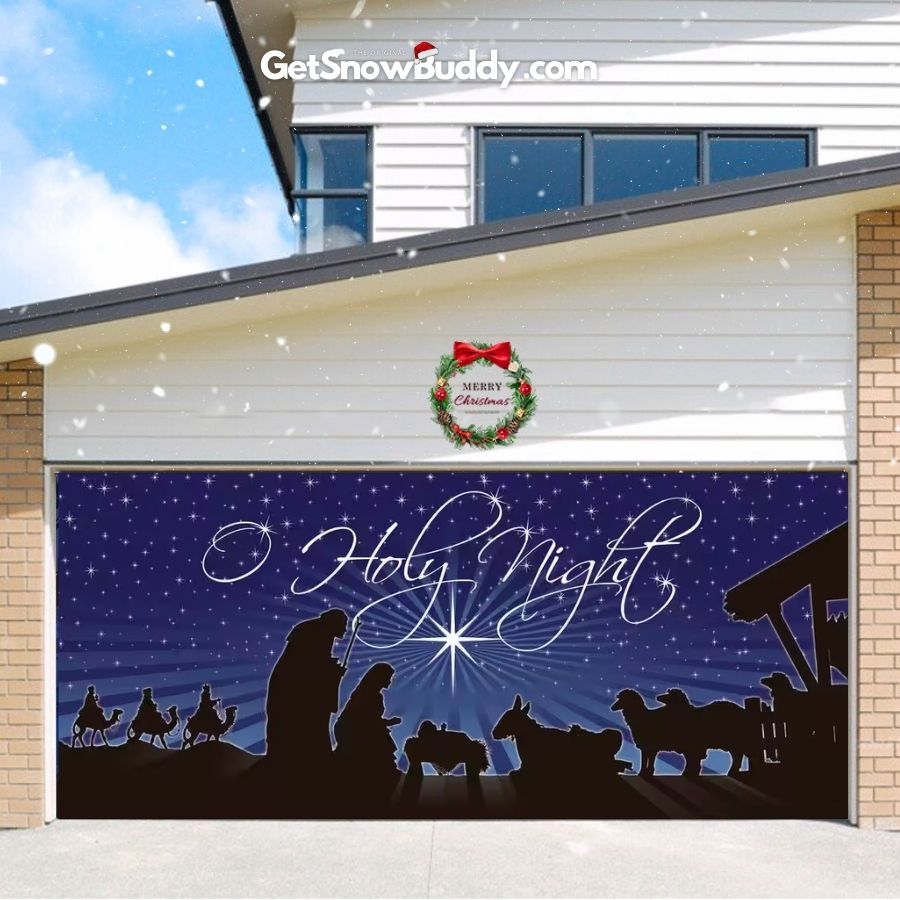 SnowBuddy Garage Door Covers Christmas 2023 - Lulunami