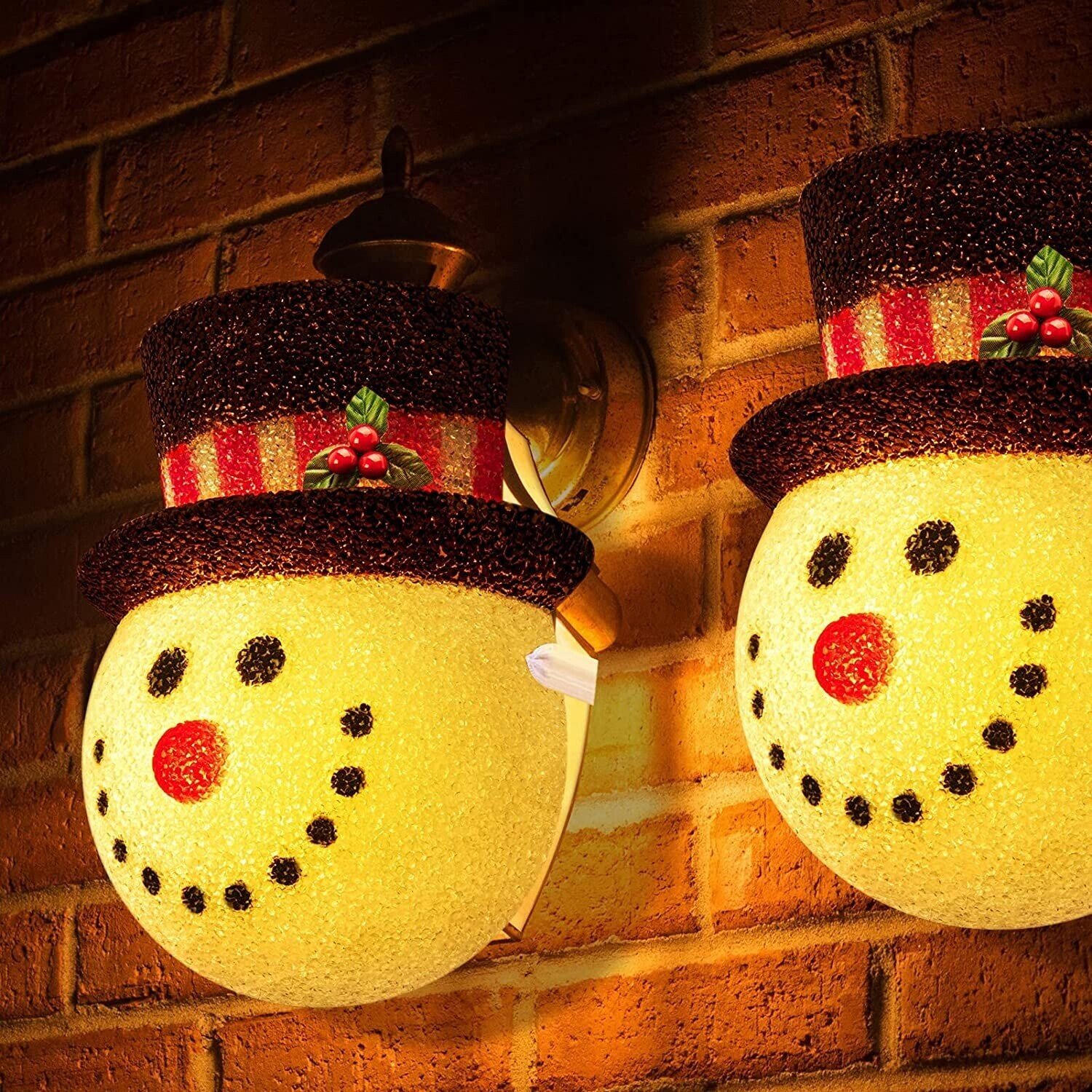 Snowman Porch Light Covers