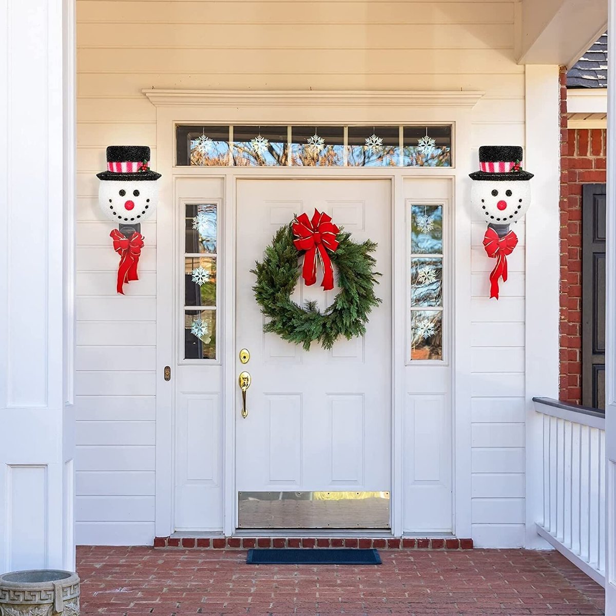 Snowman Porch Light Covers