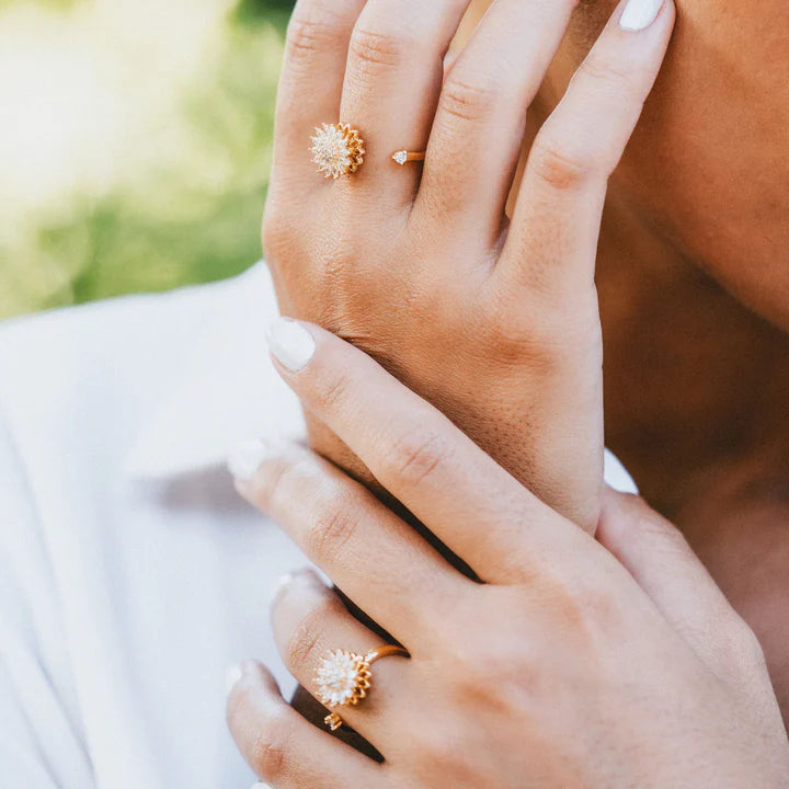 Spinning Sunflower Ring