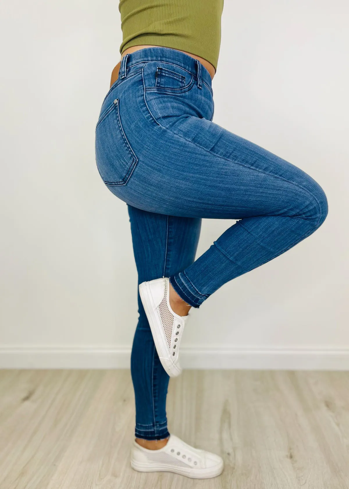 Stretchy Pull On Skinny Jeans