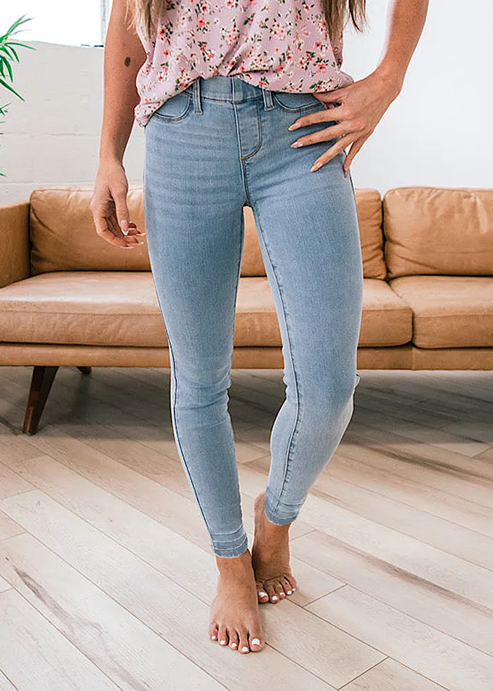 Stretchy Pull On Skinny Jeans