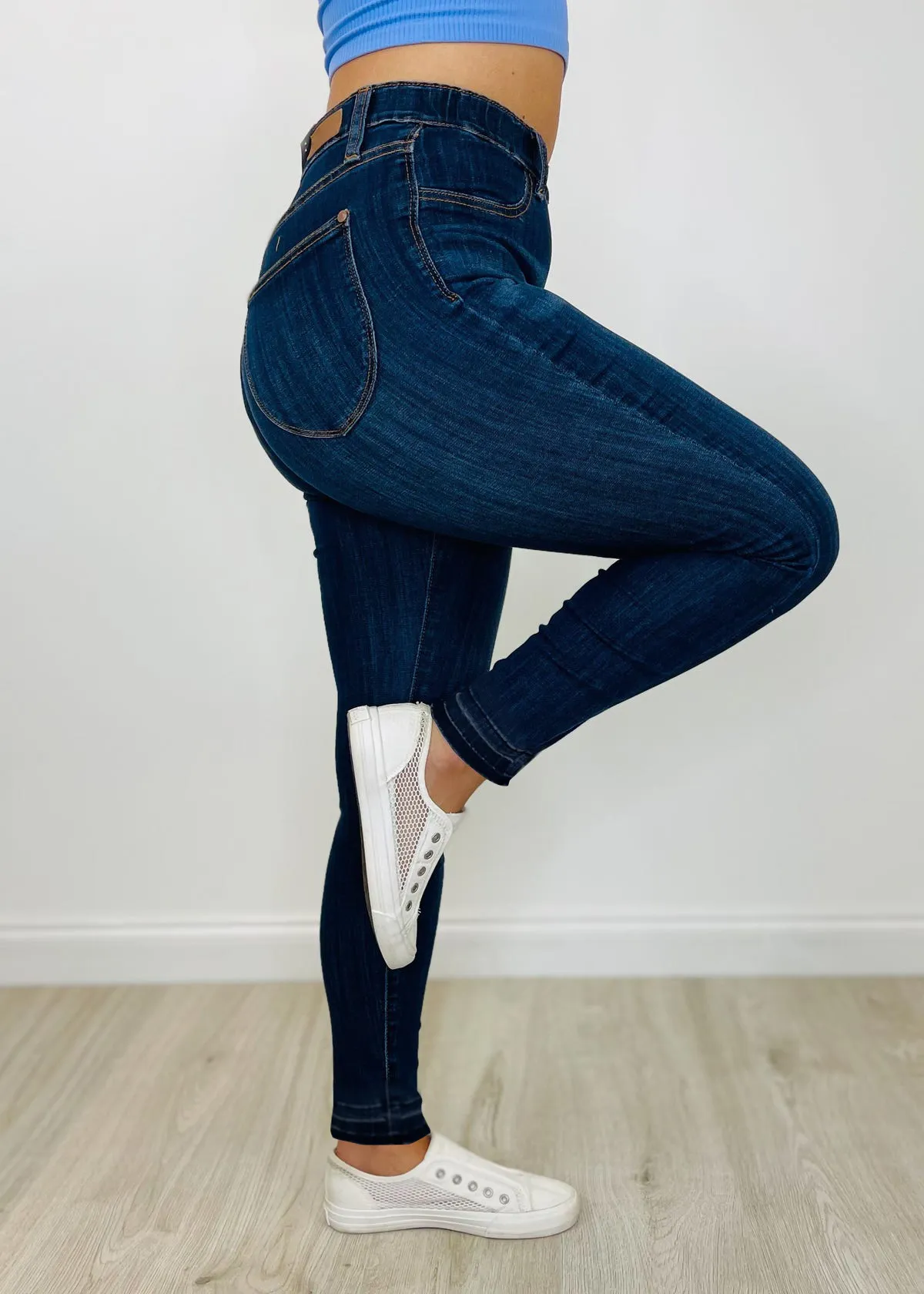 Stretchy Pull On Skinny Jeans