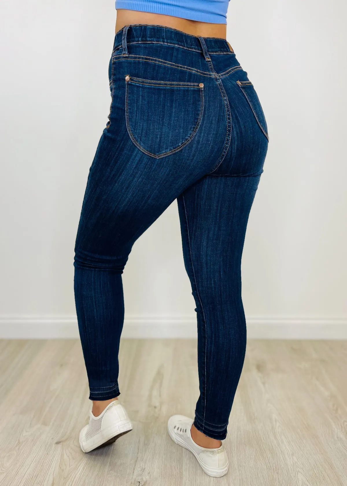 Stretchy Pull On Skinny Jeans