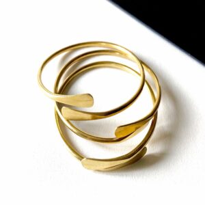 The Coil Brass Bangle (sold in set 3)