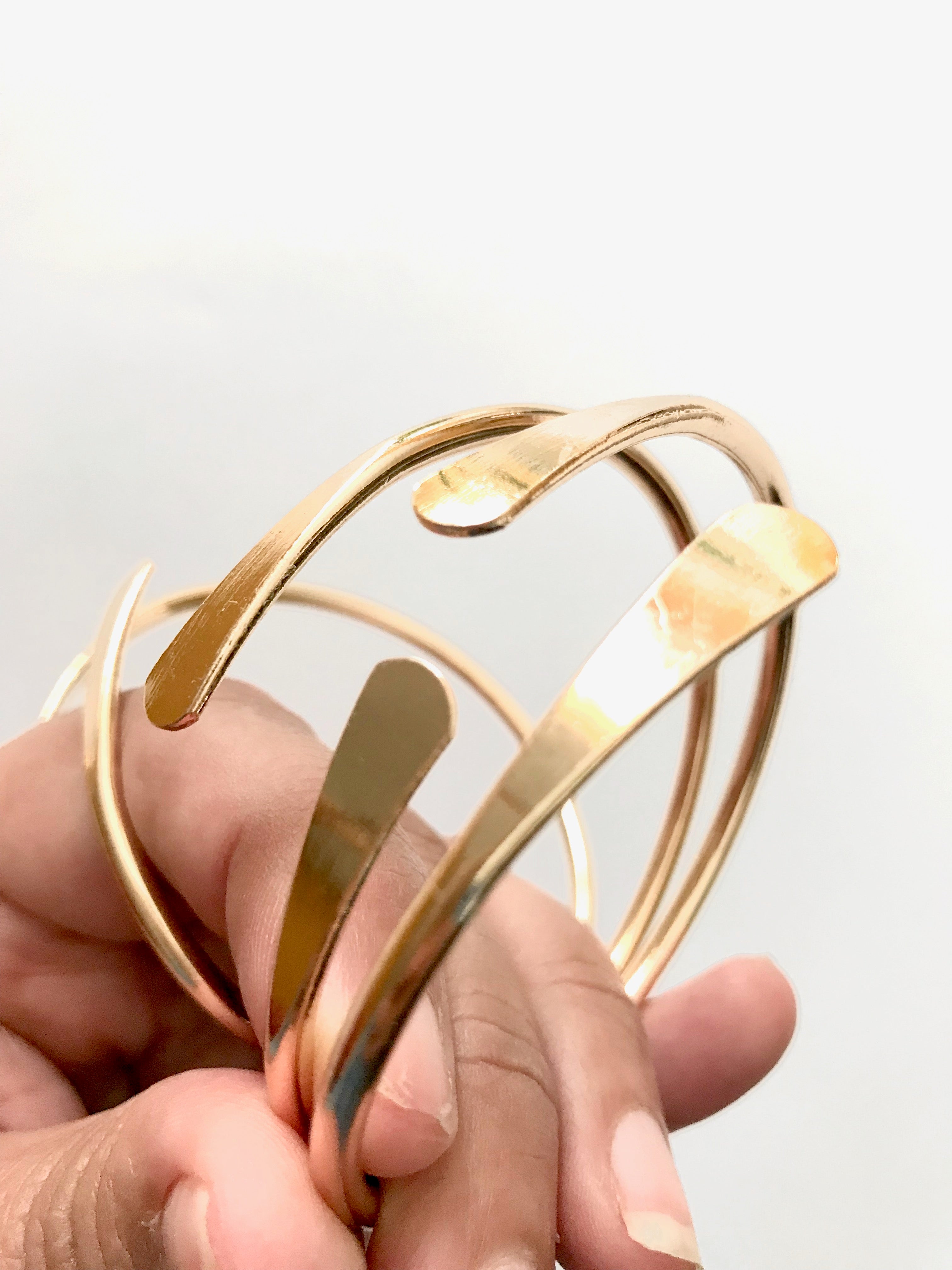 The Coil Brass Bangle (sold in set 3)