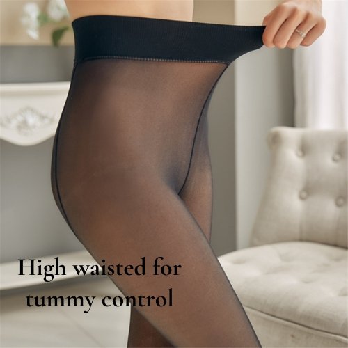 The Original Fake Translucent Fleece Tights - Footed Style