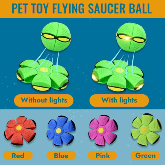 UfoBounce - Pet Toy Flying Saucer Ball