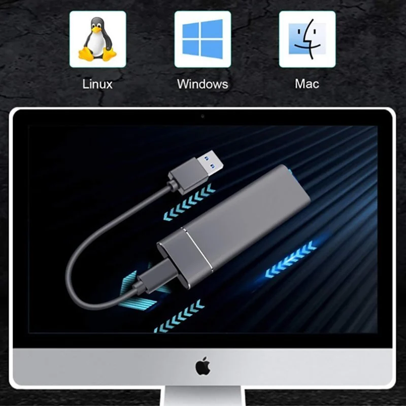 Ultra-high-speed external SSD-portable laptop desktop large capacity mobile solid state drive