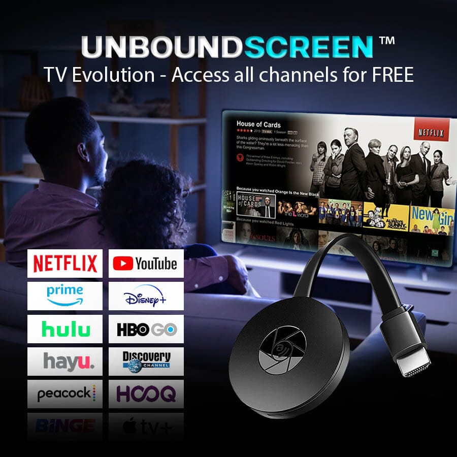 UnboundScreen TV Evolution - Access all channels for FREE