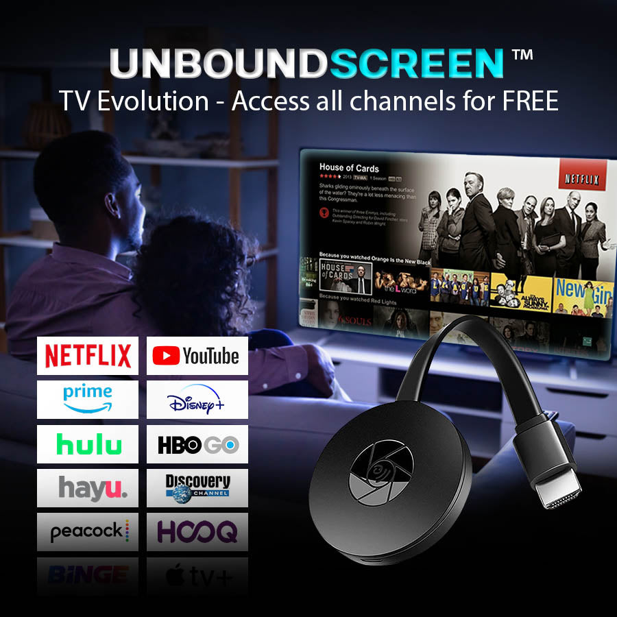 UnboundScreen TV Evolution – Access all channels for FREE