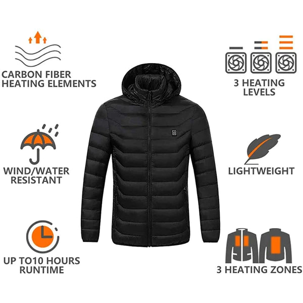 Unisex Heated Jacket + Free Thermal Gloves