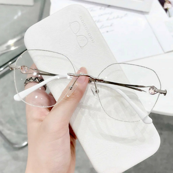 WOMEN'S DIAMOND RIMLESS ANTI-BLUE LIGHT PRESBYOPIA GLASSES - Lulunami