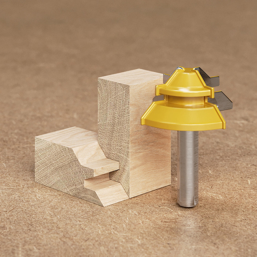 WoodyLock 45Â° Lock Miter Router Bit - 1/2" Shank