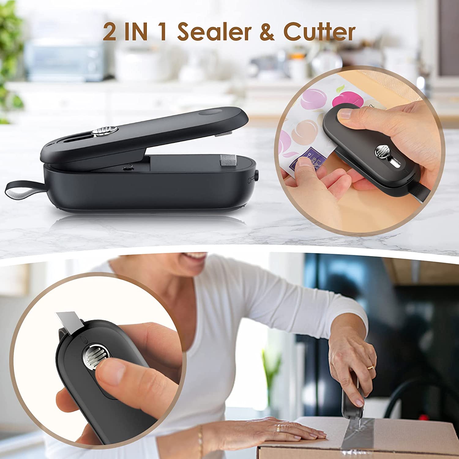 ZipperClipper - Two-In-One Bag Cutter/Heat Resealer