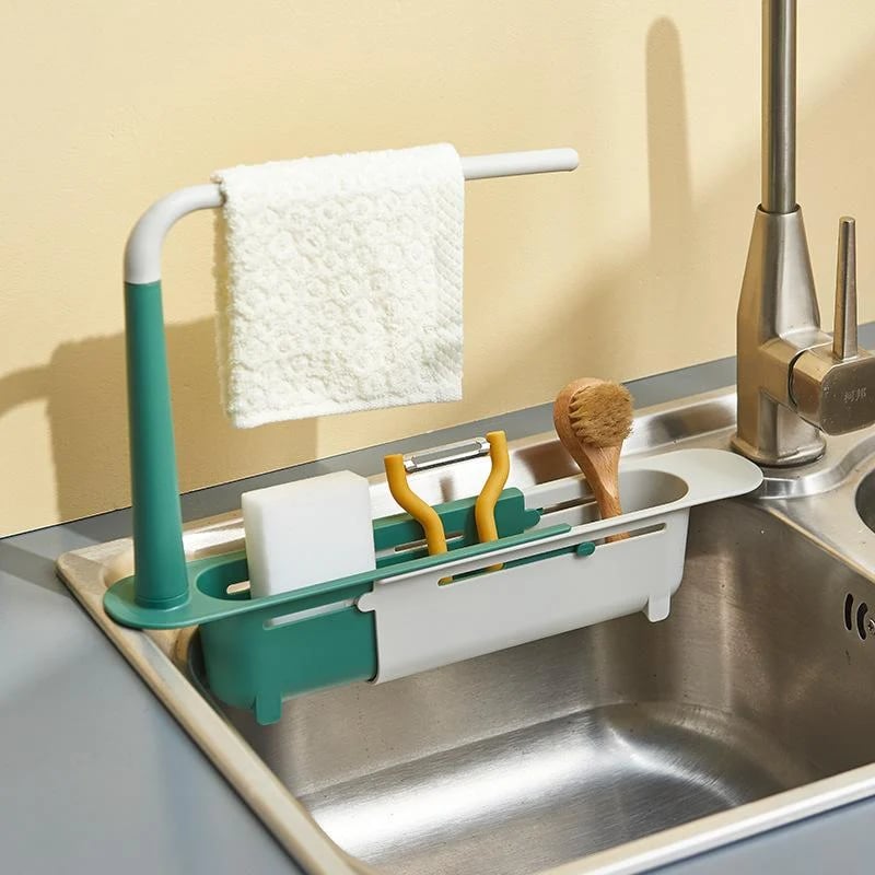 (2023-Christmas Hot Sale) - Updated Telescopic Sink Storage Rack