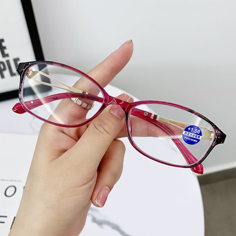 2023-Christmas Hot Sale - WOMEN'S FASHION LIGHTWEIGHT METAL ANTI-BLUE LIGHT READING GLASSES