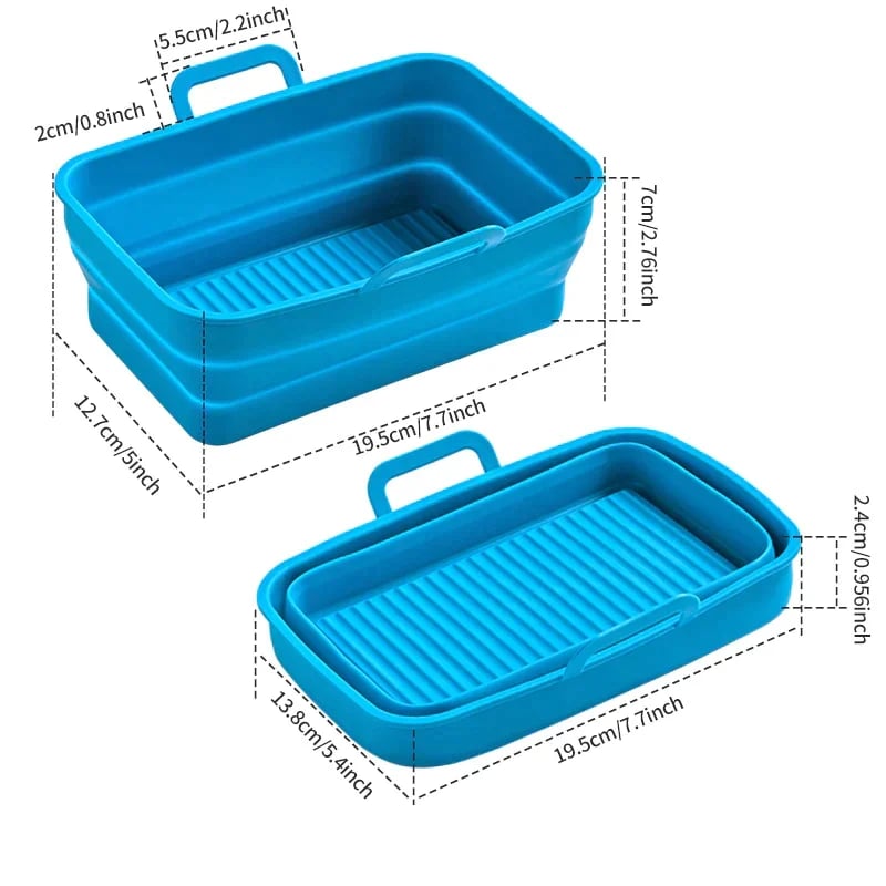 (2023-Christmas Hot Sale) Foldable Air Fryer Silicone Baking Tray