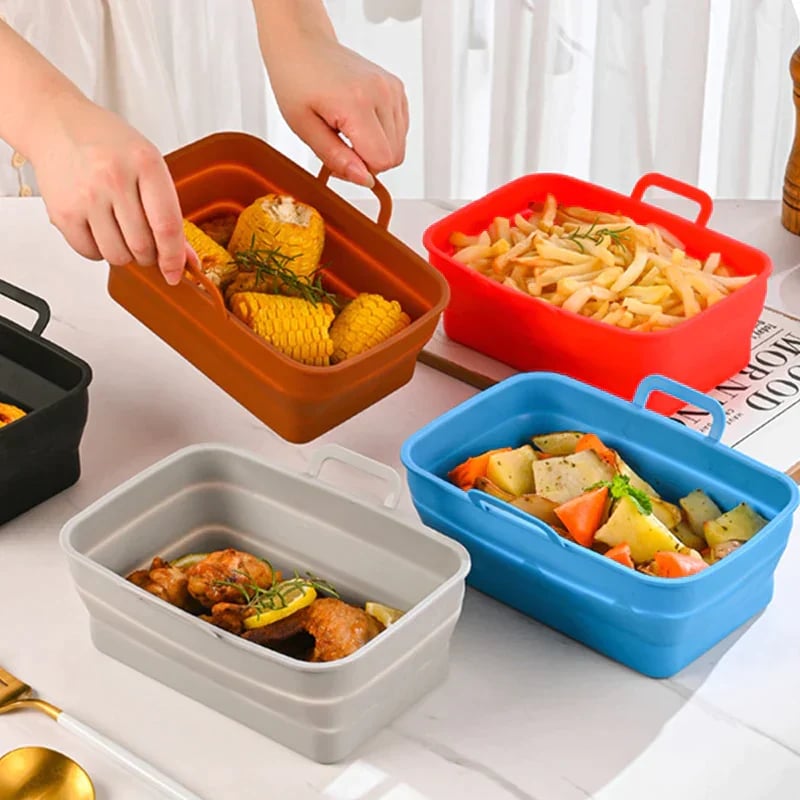 (2023-Christmas Hot Sale) Foldable Air Fryer Silicone Baking Tray