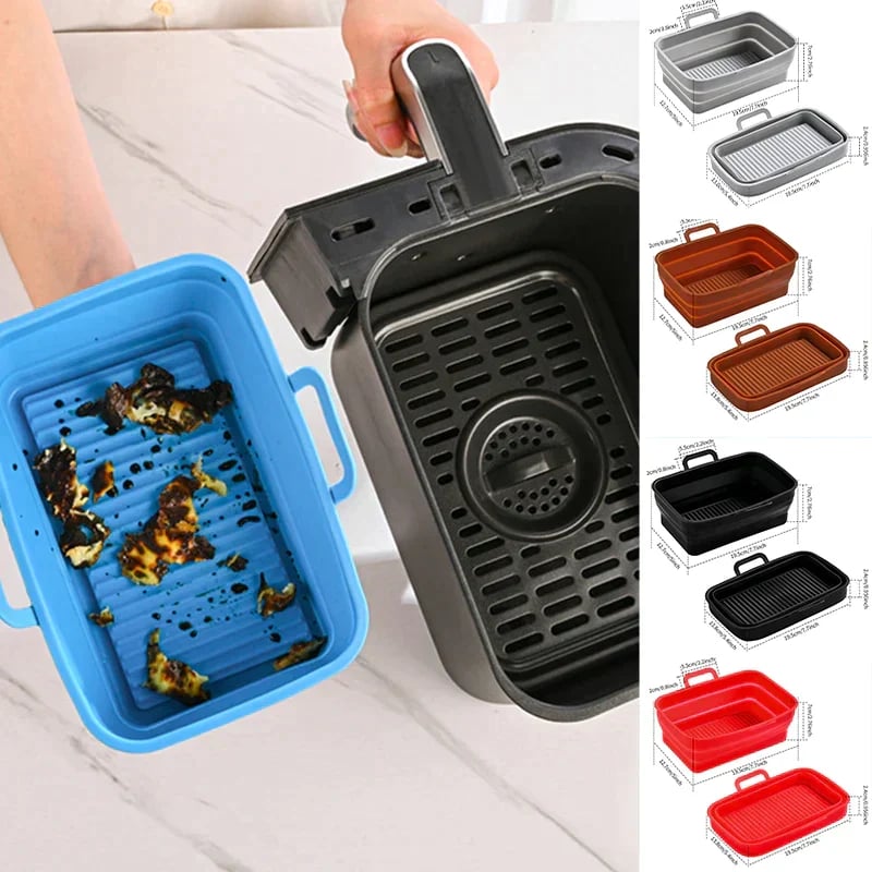 (2023-Christmas Hot Sale) Foldable Air Fryer Silicone Baking Tray