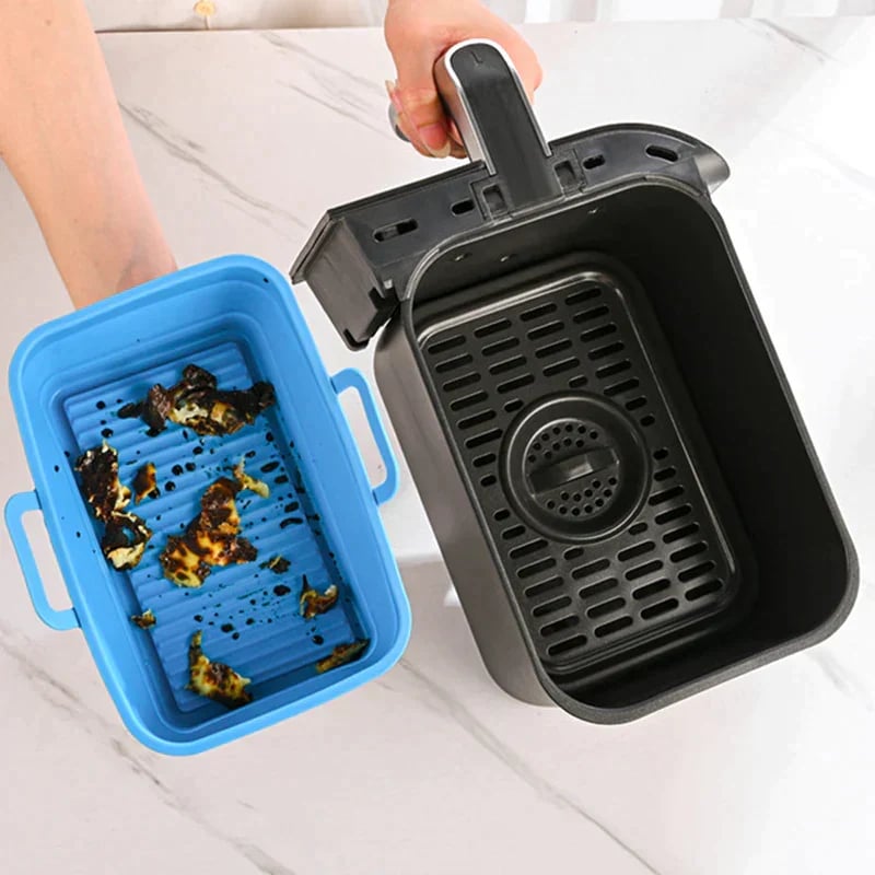 (2023-Christmas Hot Sale) Foldable Air Fryer Silicone Baking Tray