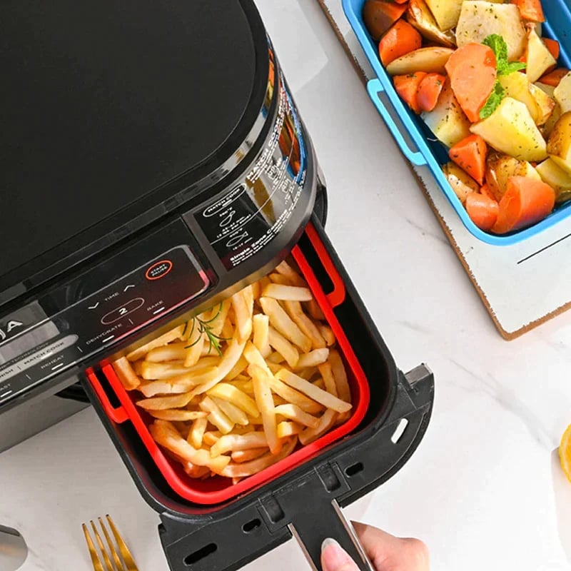 (2023-Christmas Hot Sale) Foldable Air Fryer Silicone Baking Tray