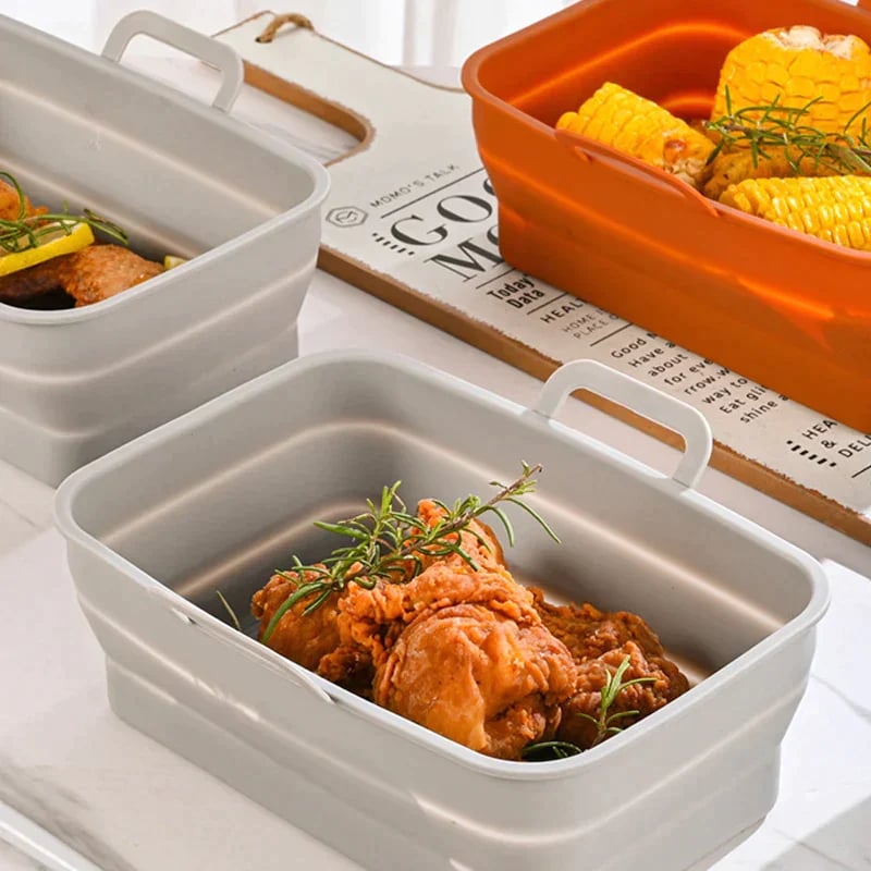 (2023-Christmas Hot Sale) Foldable Air Fryer Silicone Baking Tray