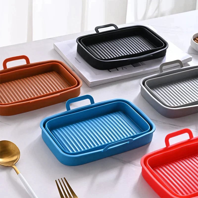 (2023-Christmas Hot Sale) Foldable Air Fryer Silicone Baking Tray