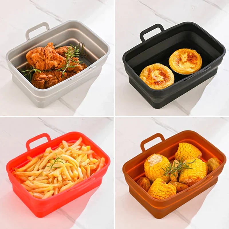 (2023-Christmas Hot Sale) Foldable Air Fryer Silicone Baking Tray