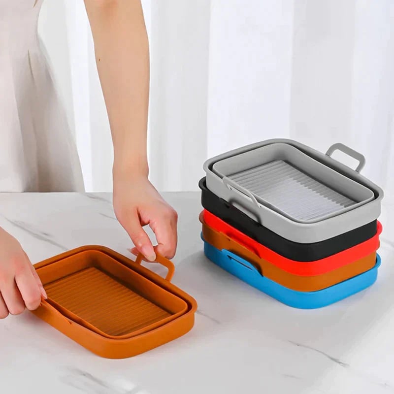 (2023-Christmas Hot Sale) Foldable Air Fryer Silicone Baking Tray