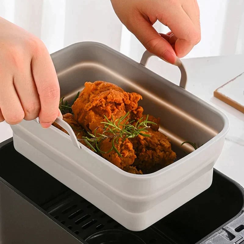 (2023-Christmas Hot Sale) Foldable Air Fryer Silicone Baking Tray