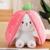 2023 HOT SALE - 49% OFF - Strawberry Bunny Transformed into Little Rabbit Fruit Doll Plush Toy