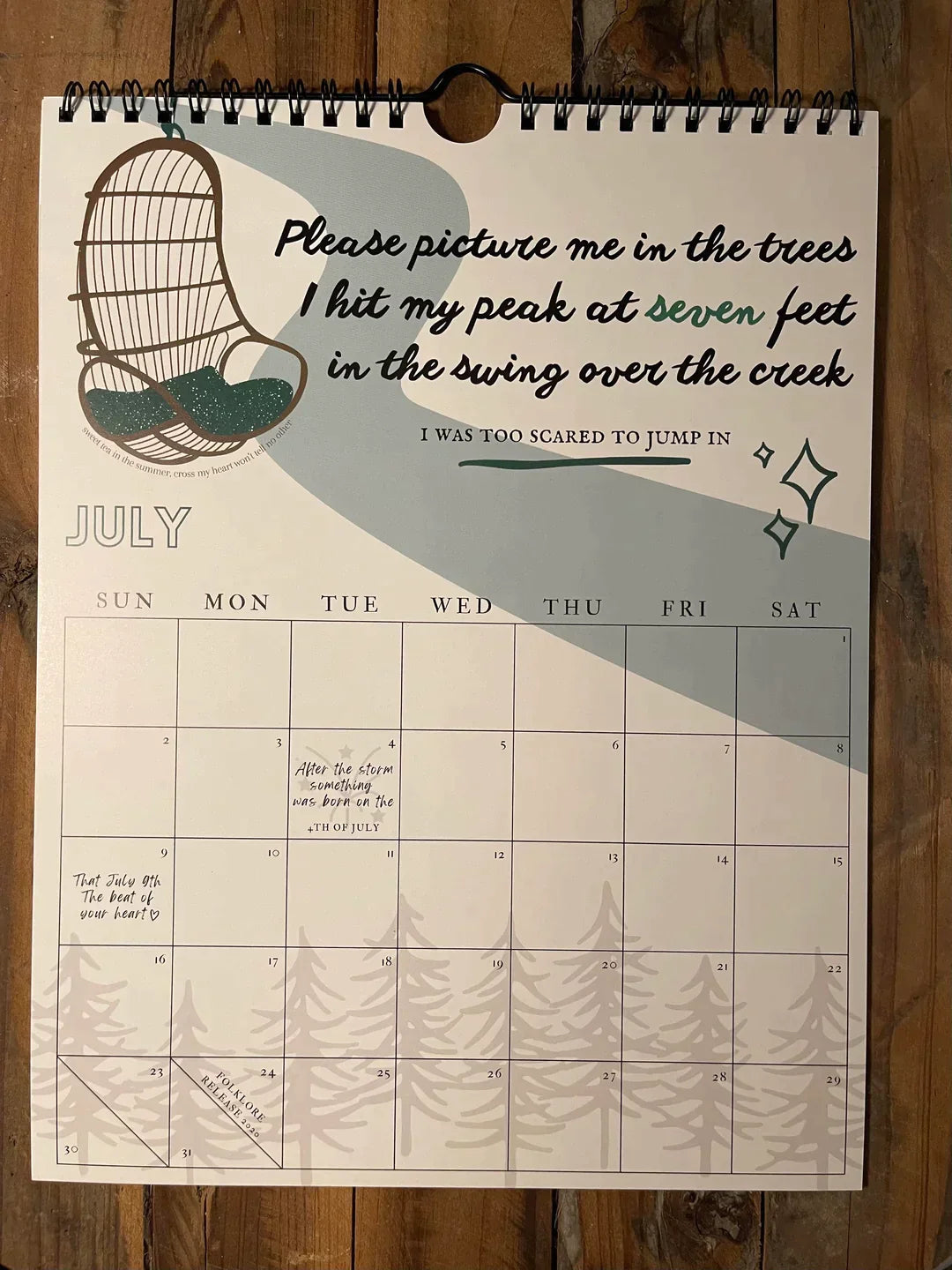 Ivyever | 2024 TS Lyrics Calendar