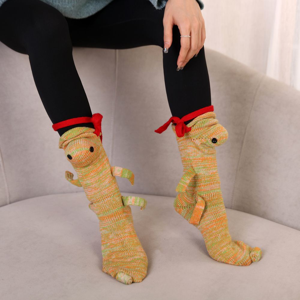 3D ANIMAL KNIT SOCKS