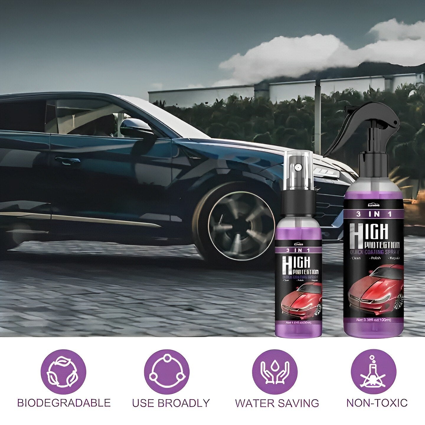 3in1 Car Protection Quick Coating Spray